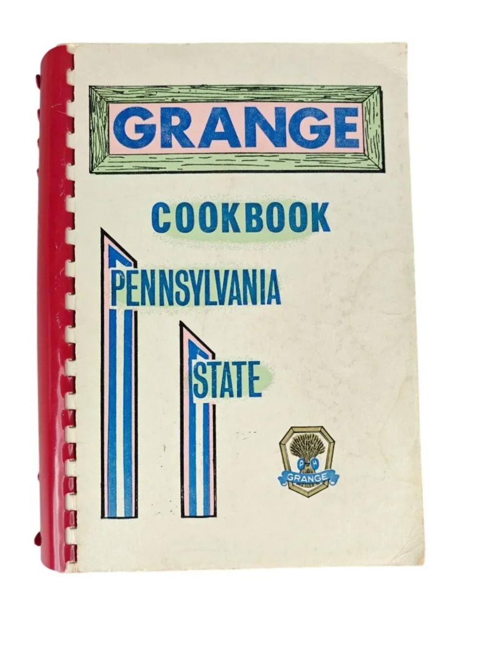 Pennsylvania State Grange Cookbook 1972 Spiral-Bound Cookbook Vintage
